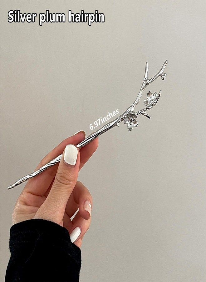 Snmzlc ﻿Snmzlc 2 Pcs Hair sticks for buns,French hair pins for women,Buns and Updos with No Hair Damage,Metal French Pin Great Hold,Suitable for fine & thick hairUS298 - Image 2
